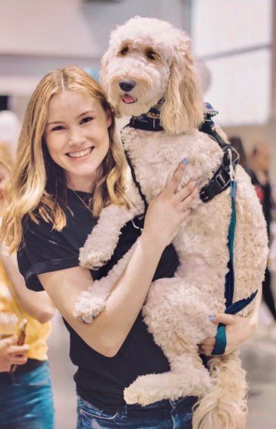 catherine dauw and her dog.jpg